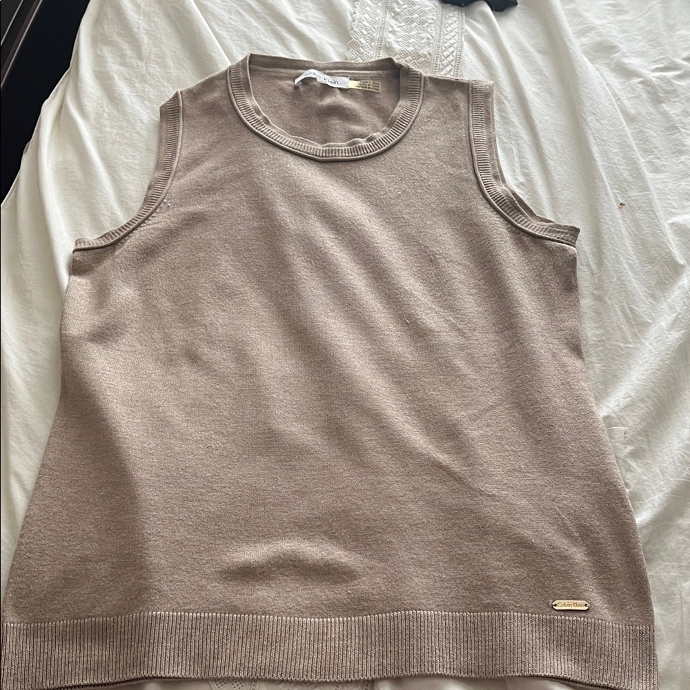 Calvin Klein Women's Tan Tank Top